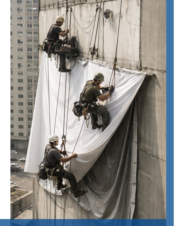 Замена баннерного полотна в Чебаркуле от 6979 р. | ВЫСОТНИК-Чбр—заказать