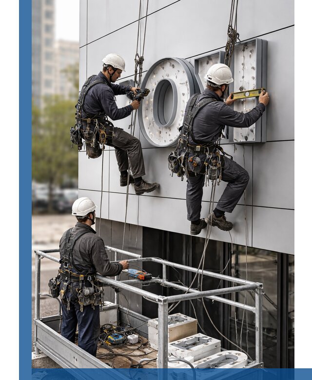 Профессиональный монтаж световых букв в Чебаркуле под ключ