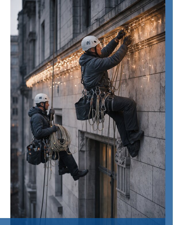 Монтаж новогодней иллюминации в Чебаркуле от 9126 р. | ВЫСОТНИК-Чбр