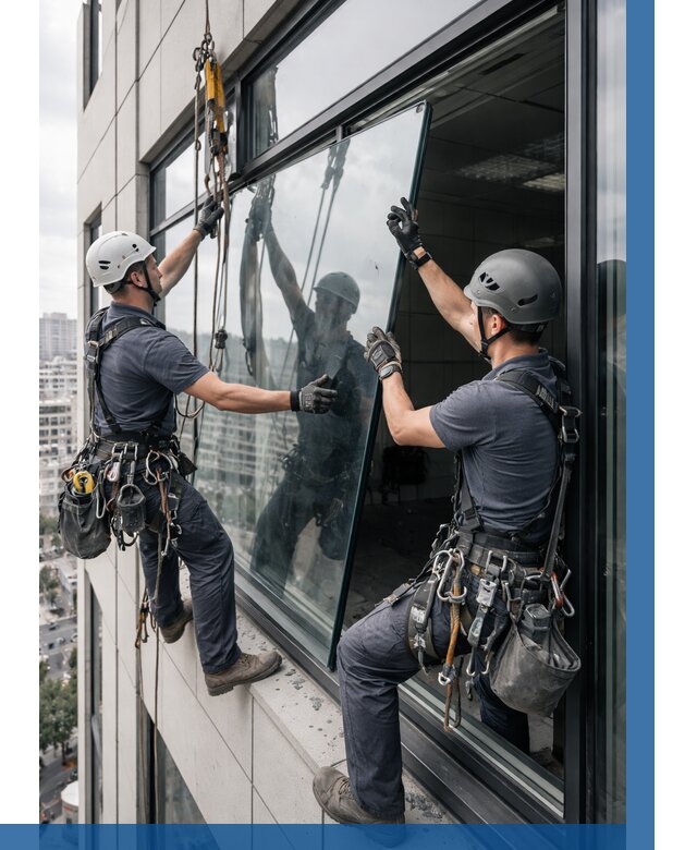 Замена стеклопакетов на высоте в Чебаркуле от 5905 р. | ВЫСОТНИК-Чбр