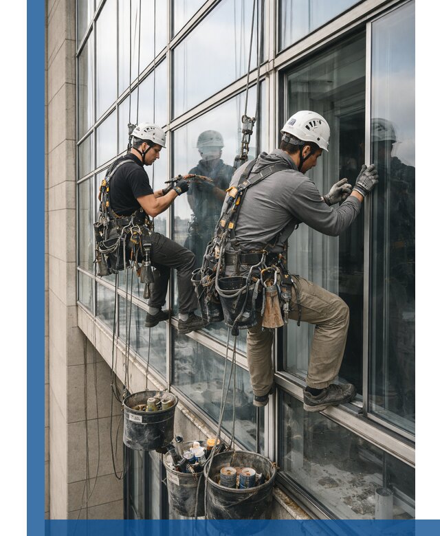 Ремонт витражных конструкций и фасадного остекления в Чебаркуле