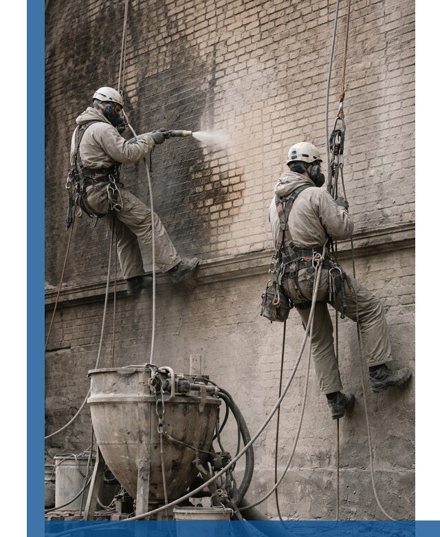 Пескоструйная очистка фасадов в Чебаркуле профессионально