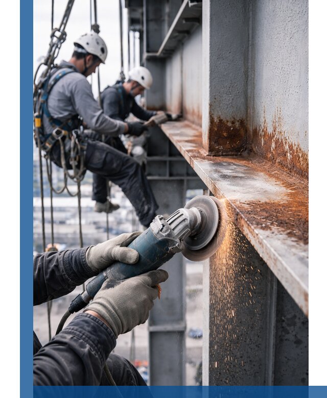 Зачистка металла от ржавчины и подготовка поверхностей в Чебаркуле