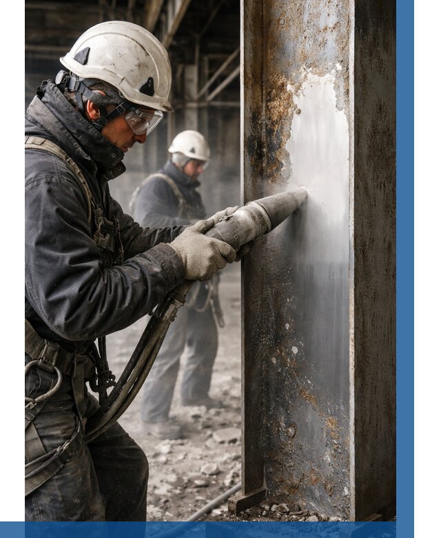 Удаление старой краски с металла в Чебаркуле от 483 р. | ВЫСОТНИК-Чбр