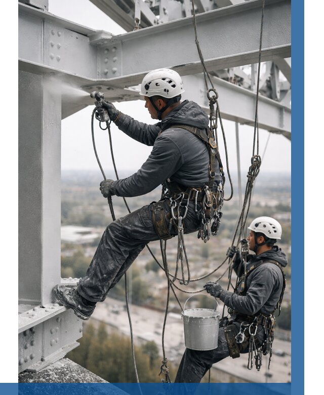 Покраска металлоконструкций на высоте в Чебаркуле 376 р |ВЫСОТНИК-Чбр