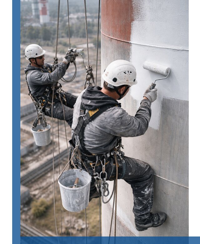 Покраска дымовых труб в Чебаркуле: антикоррозийная защита и восстановление
