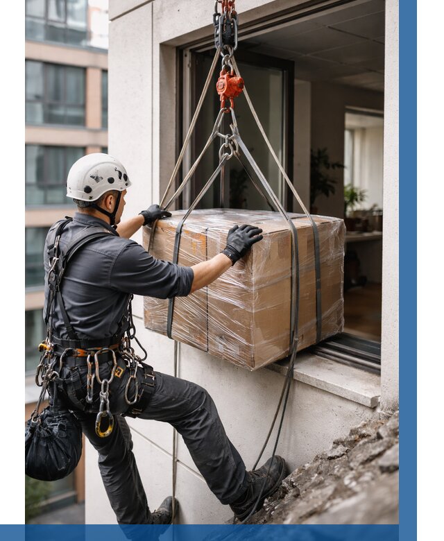 Подъем груза через окно в Чебаркуле от 4832 р. | ВЫСОТНИК-Чбр