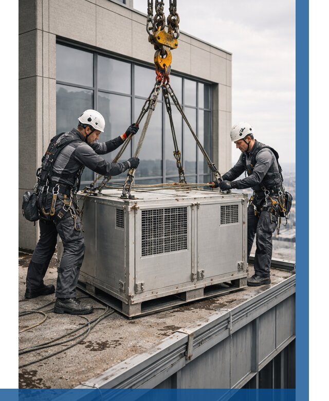 Такелажные работы на высоте в Чебаркуле от 8590 р. | ВЫСОТНИК-Чбр