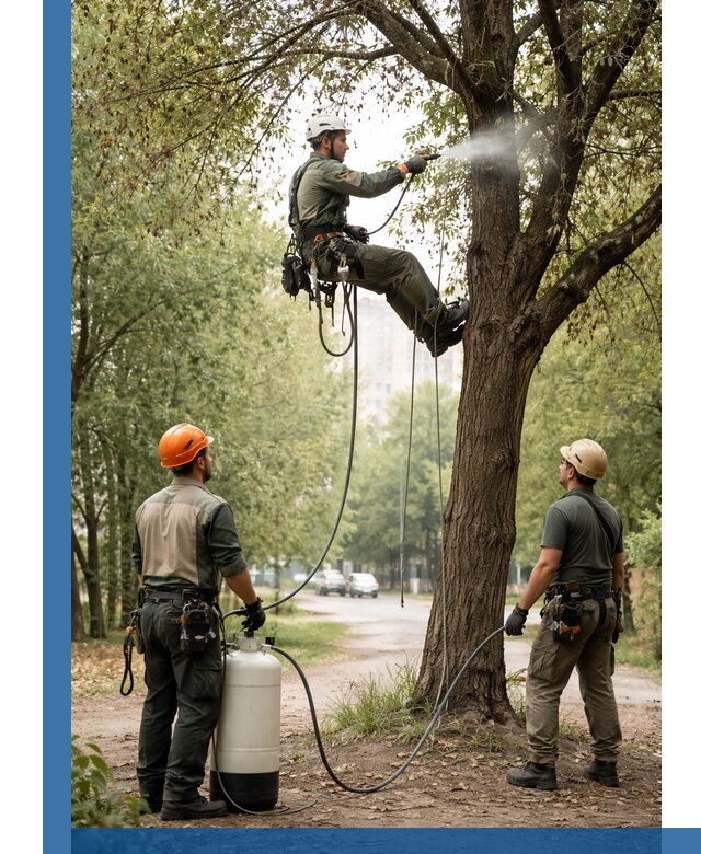 Обработка деревьев от вредителей в Чебаркуле профессиональная защита