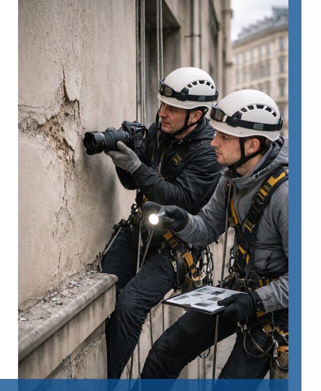 Фотофиксация дефектов фасада в Чебаркуле от 4832 р. | ВЫСОТНИК-Чбр