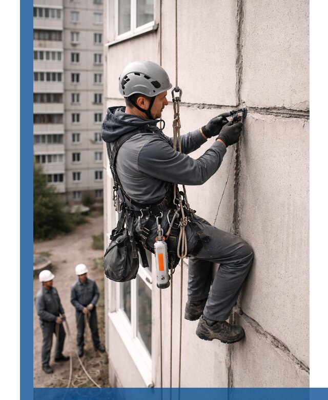 Обследование межпанельных швов и герметизация в Чебаркуле