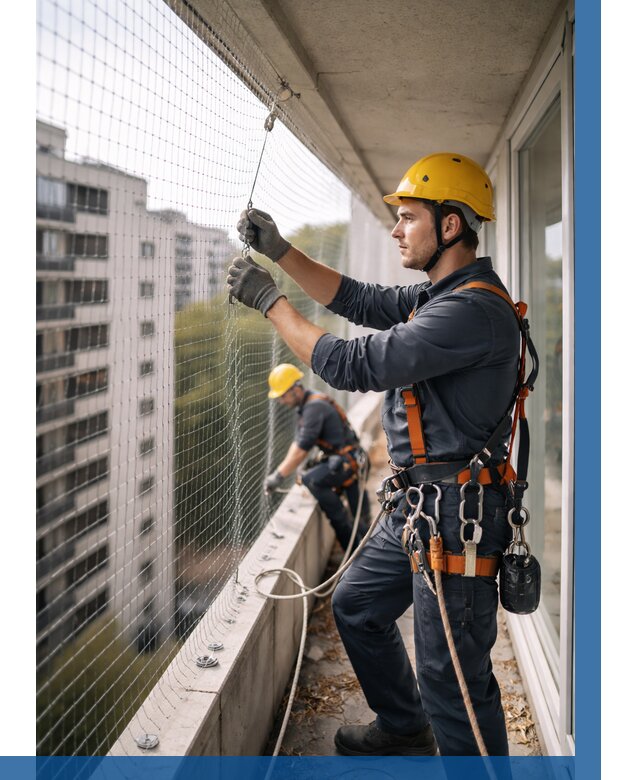 Монтаж сетки от птиц в Чебаркуле от 4832 р. | ВЫСОТНИК-Чбр